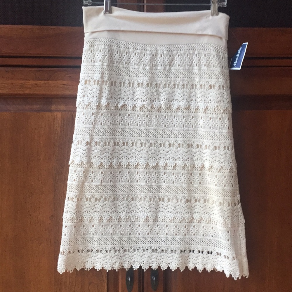 NWT solitaire crocket lined skirt